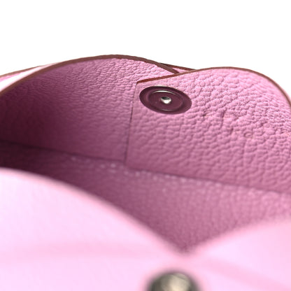Hermes Chevre Mysore Calvi Card Case Mauve Sylvestre 6 of 12