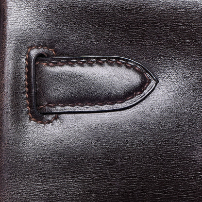 Hermes Box Kelly Retourne 32 Chocolate 11 of 53