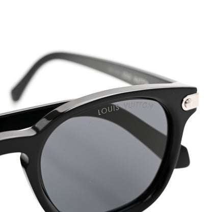 Louis Vuitton Acetate LV Signature Square Round Sunglasses Z2381U Black 16 of 18