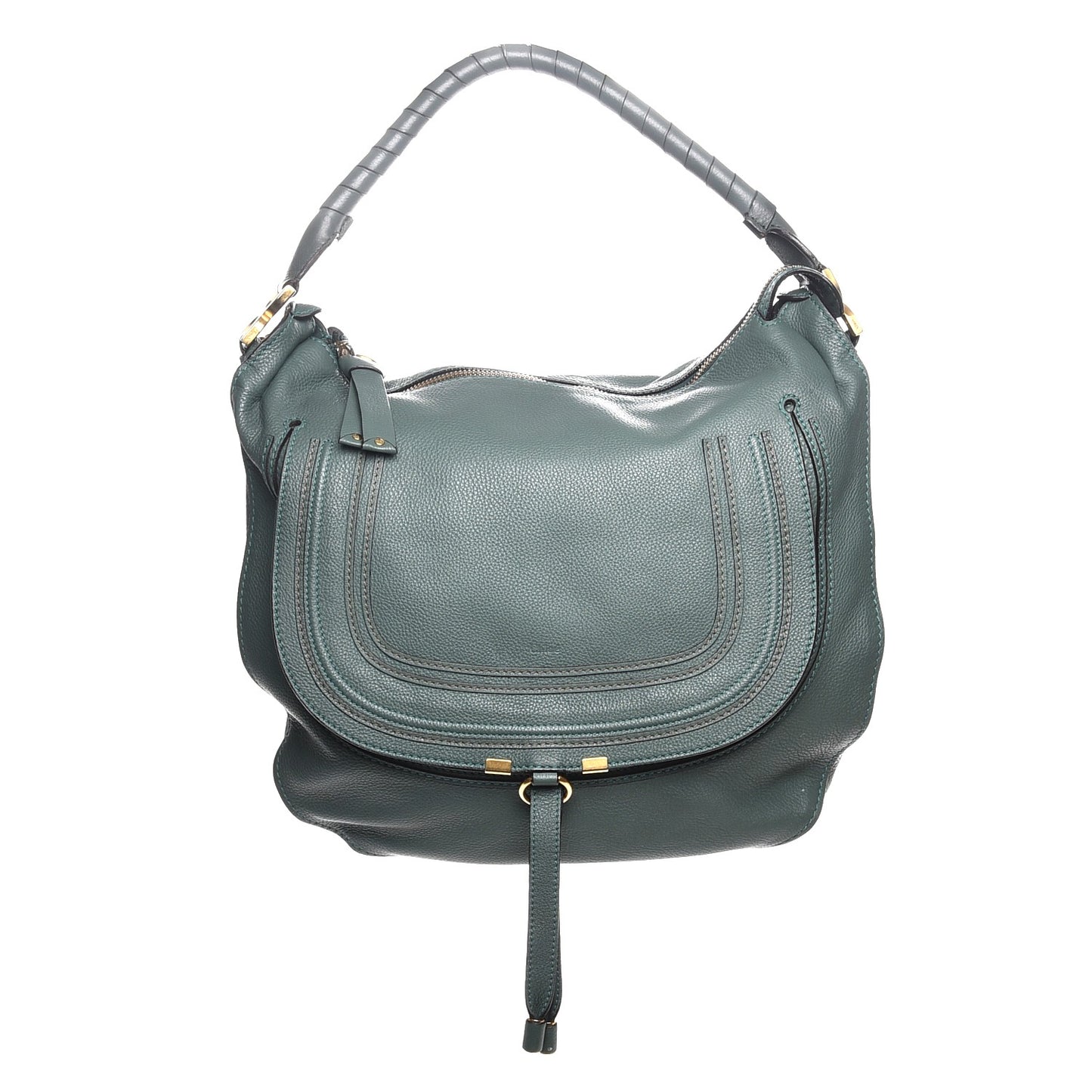 Calfskin Large Marcie Hobo Eucalyptus