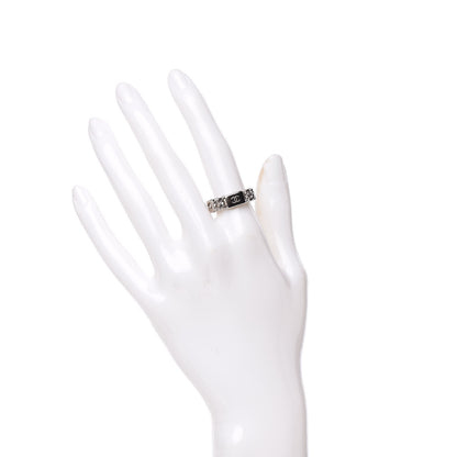 Chanel Chain CC Ring 6 Silver 2 of 5
