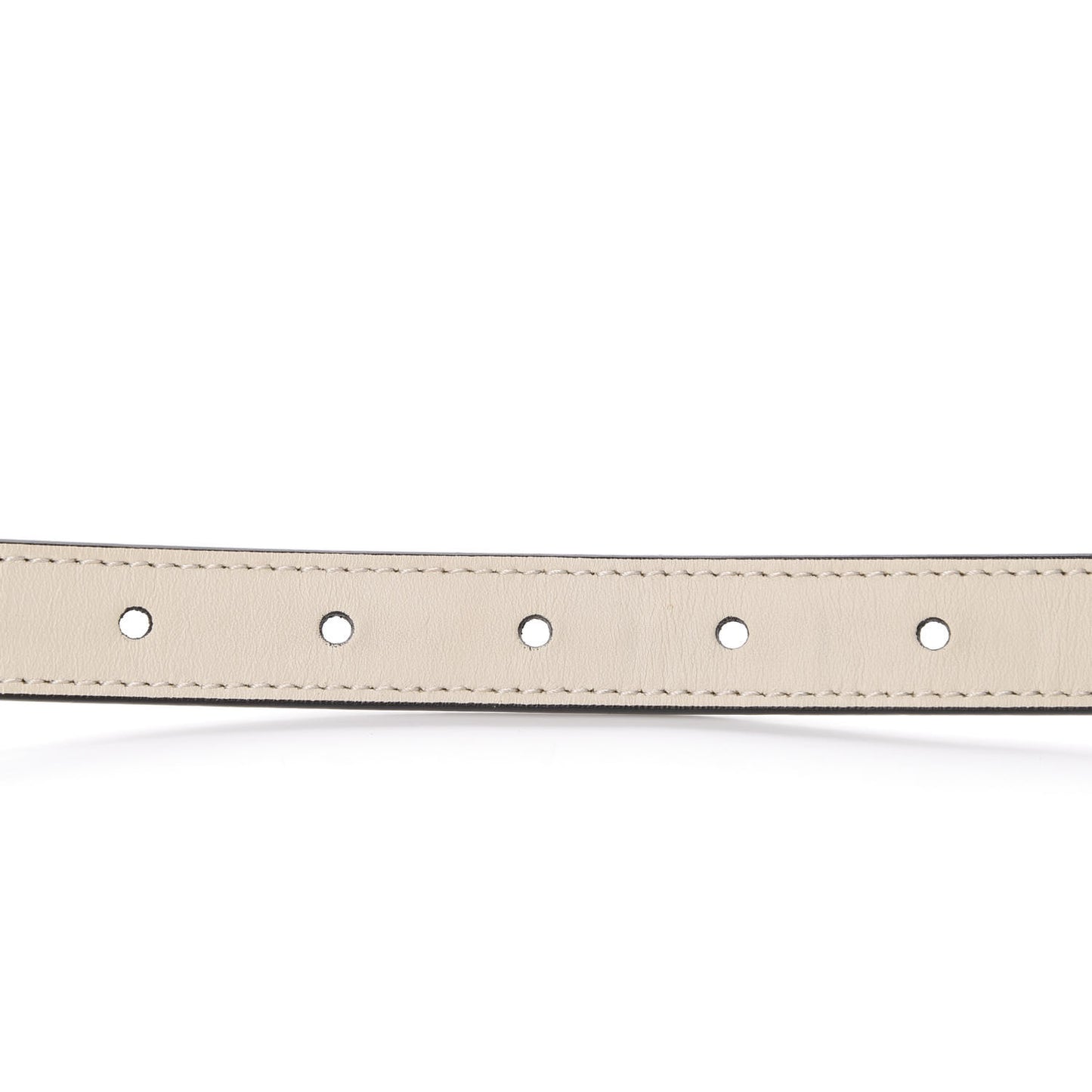 Calfskin Double G 20mm Belt 75 30 Mystic White