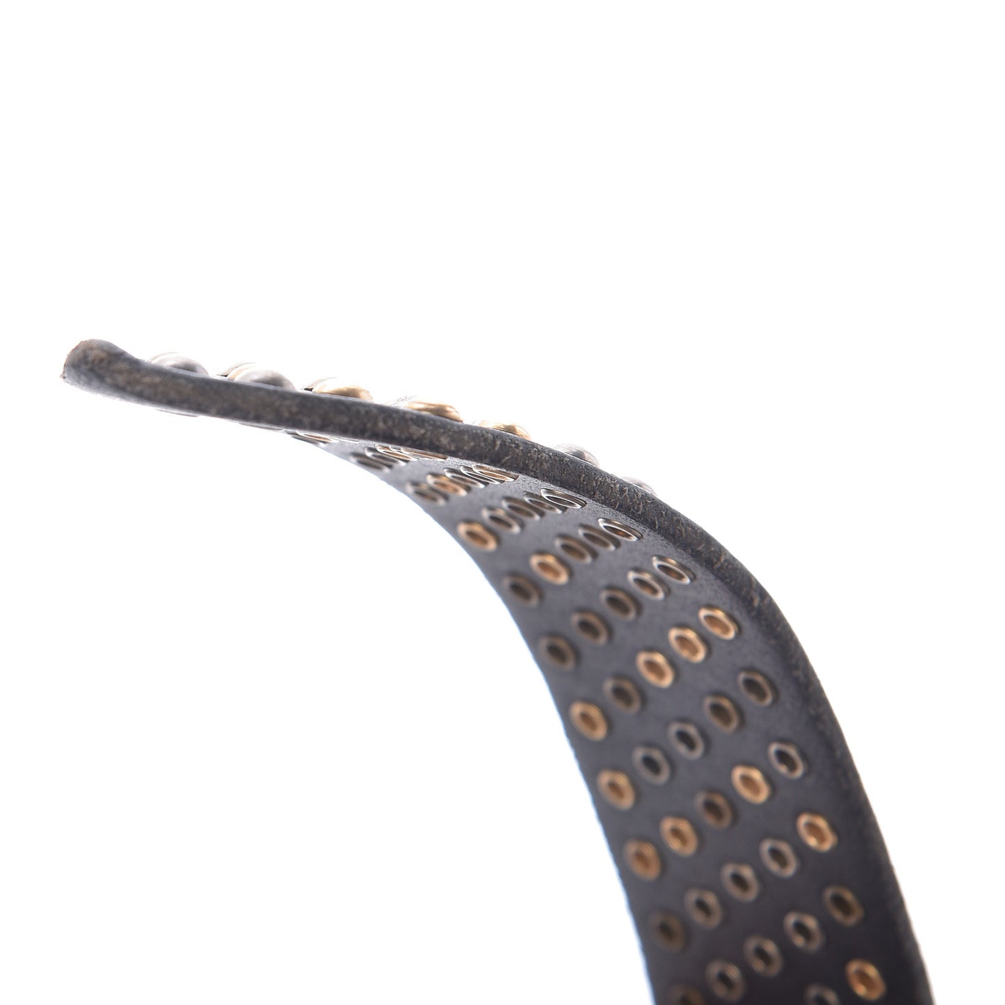 Calfskin Studded Feline Belt 100 40 Black