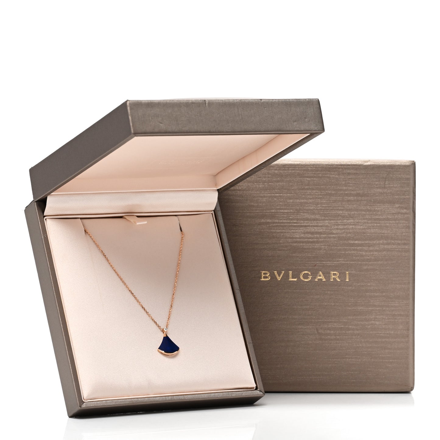 18K Rose Gold Diamond Lapis Lazuli Divas' Dream Pendant Necklace