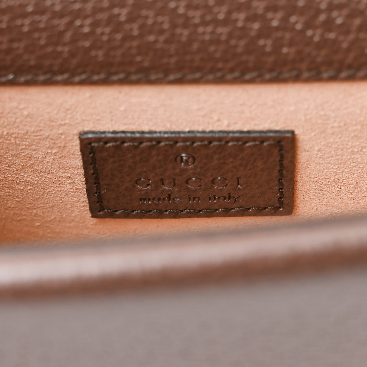 Gucci Monogram Jumbo GG Textured Dollar Calfskin Embroidered Super Mini Dionysus Shoulder Bag Camel Ebony New Acero Multicolor 6 of 10