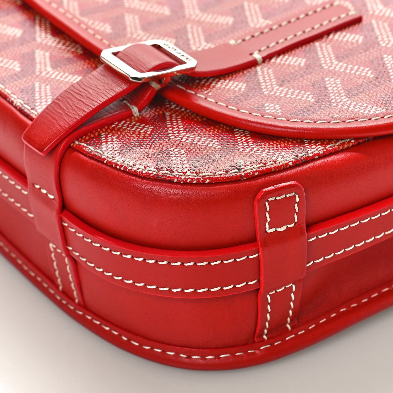 Goyard Goyardine Belvedere PM Messenger Bag Red 8 of 8