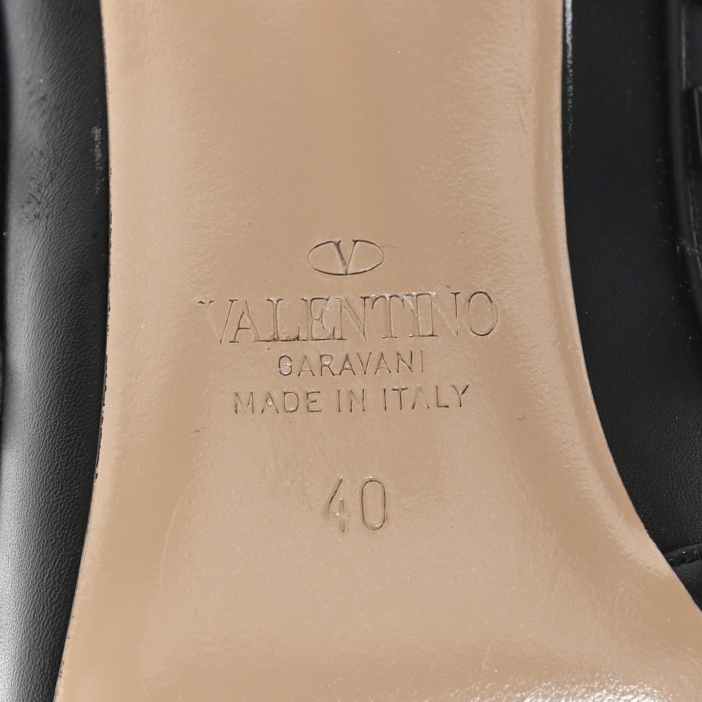 Calfskin Nappa Monochrome Rockstud Ankle Strap 100mm Pumps 40 Black