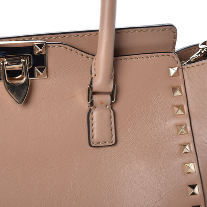 Valentino Garavani Vitello Rockstud Double Handle Tote Alpaca 10 of 10