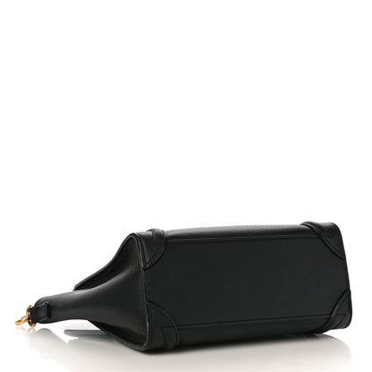 Celine Smooth Calfskin Nano Luggage Black 4 of 12