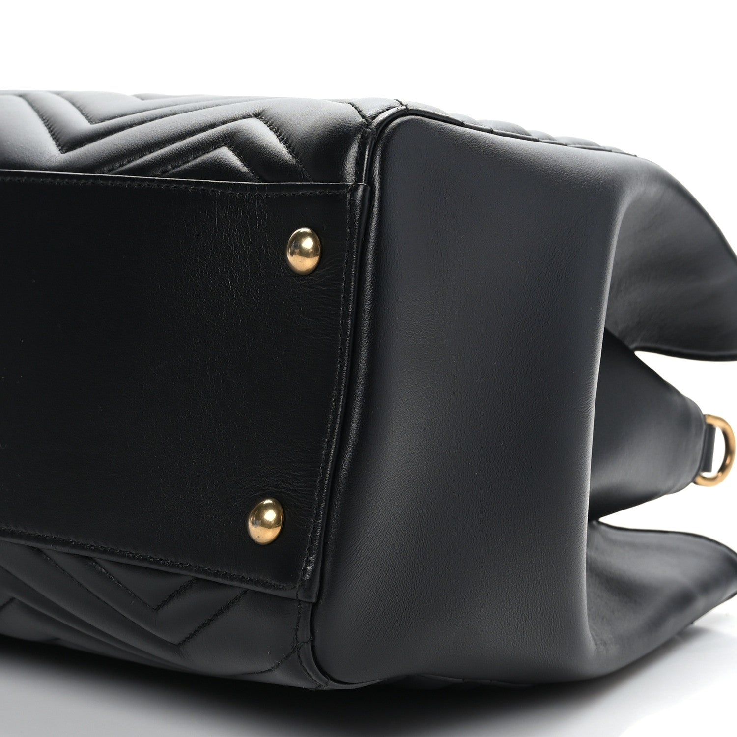 Gucci Calfskin Matelasse Medium GG Marmont Tote Black 9 of 9