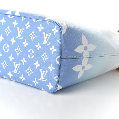 Louis Vuitton Monogram Giant By The Pool Neverfull MM Blue 7 of 9