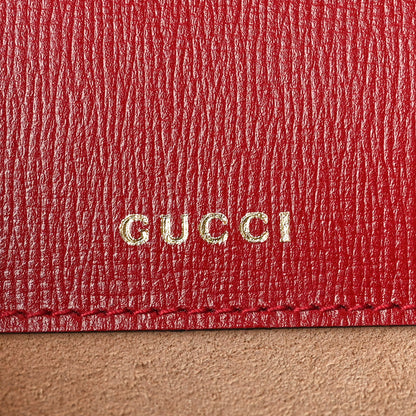 Gucci Azalea Calfskin Web Monochrome Horsebit 1955 Shoulder Bag New Cherry Red 6 of 11