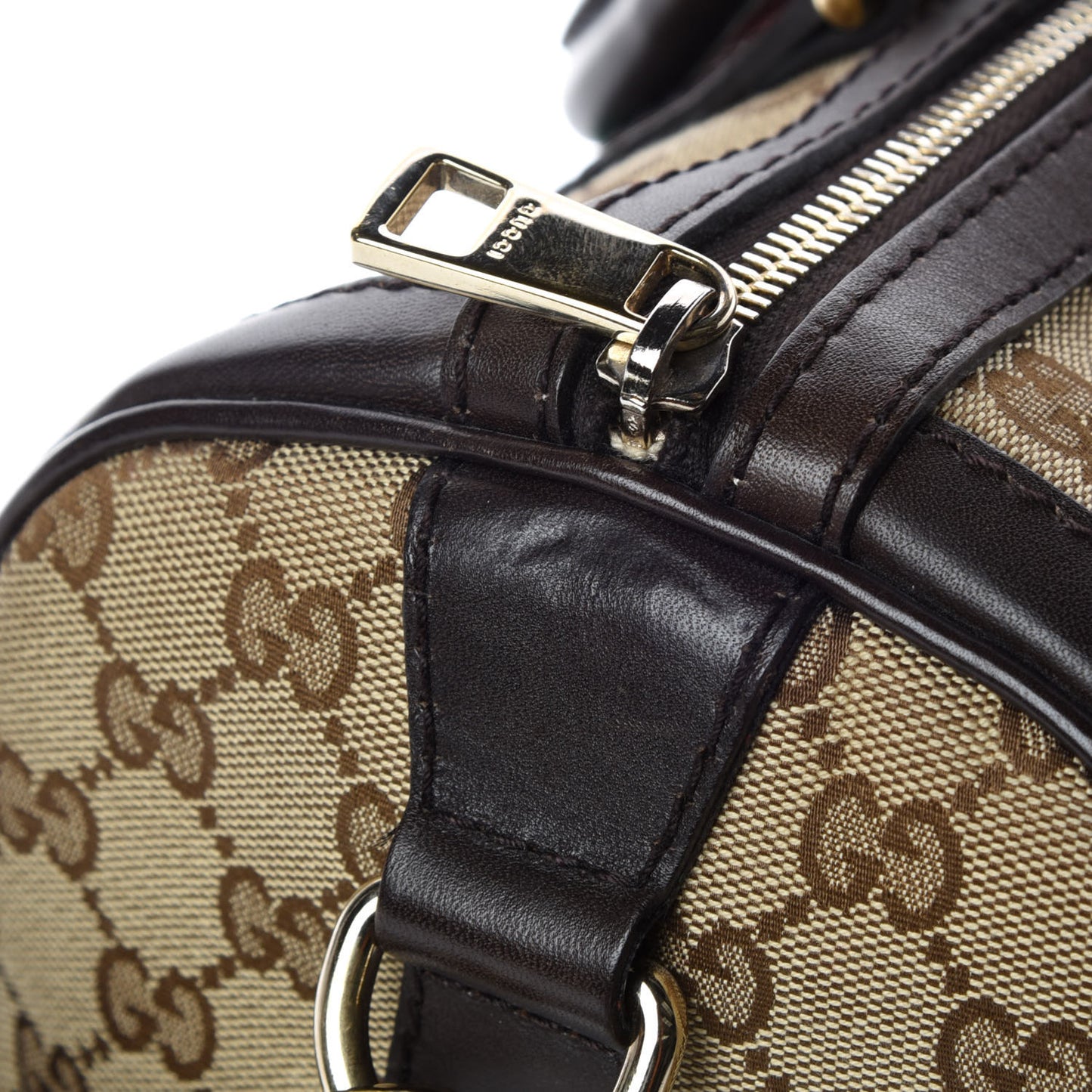 Monogram Vintage Web Medium Boston Dark Brown