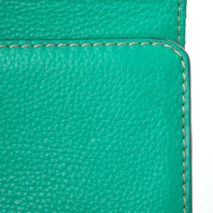 Chloe Calfskin Marcie Continental Flap Wallet Jade Green 9 of 10