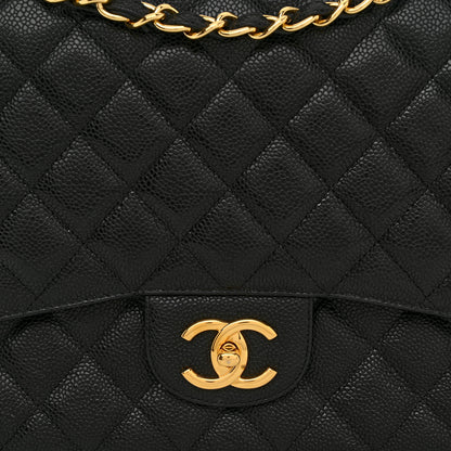 Chanel Caviar Quilted Maxi Double Flap Black 8 of 10
