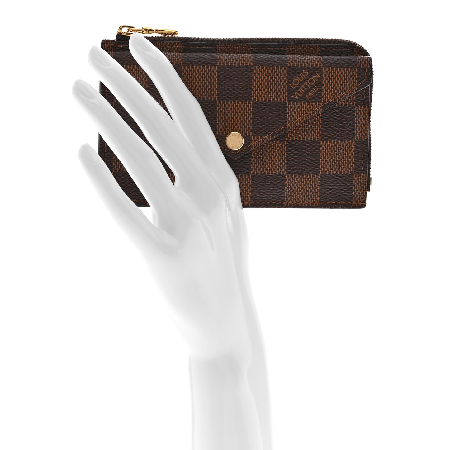 Damier Ebene Recto Verso Card Holder Rose Ballerine
