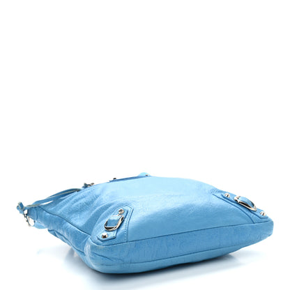 Balenciaga Agneau Classic Hardware Flat Crossbody Bleu Azur Clair 5 of 11