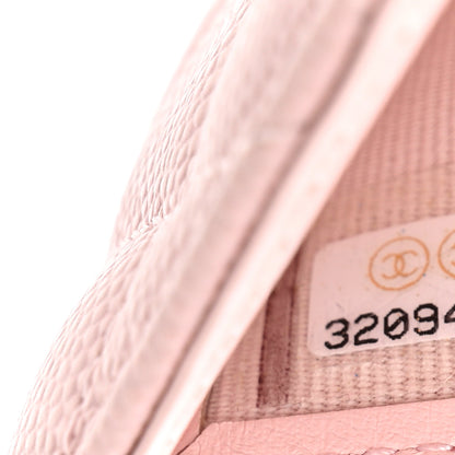 Chanel Caviar Quilted Compact Flap Wallet Light Pink 8 of 9