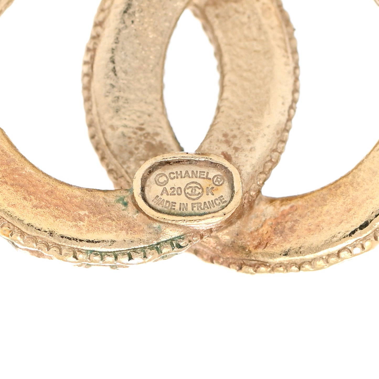 Crystal CC Earrings Gold