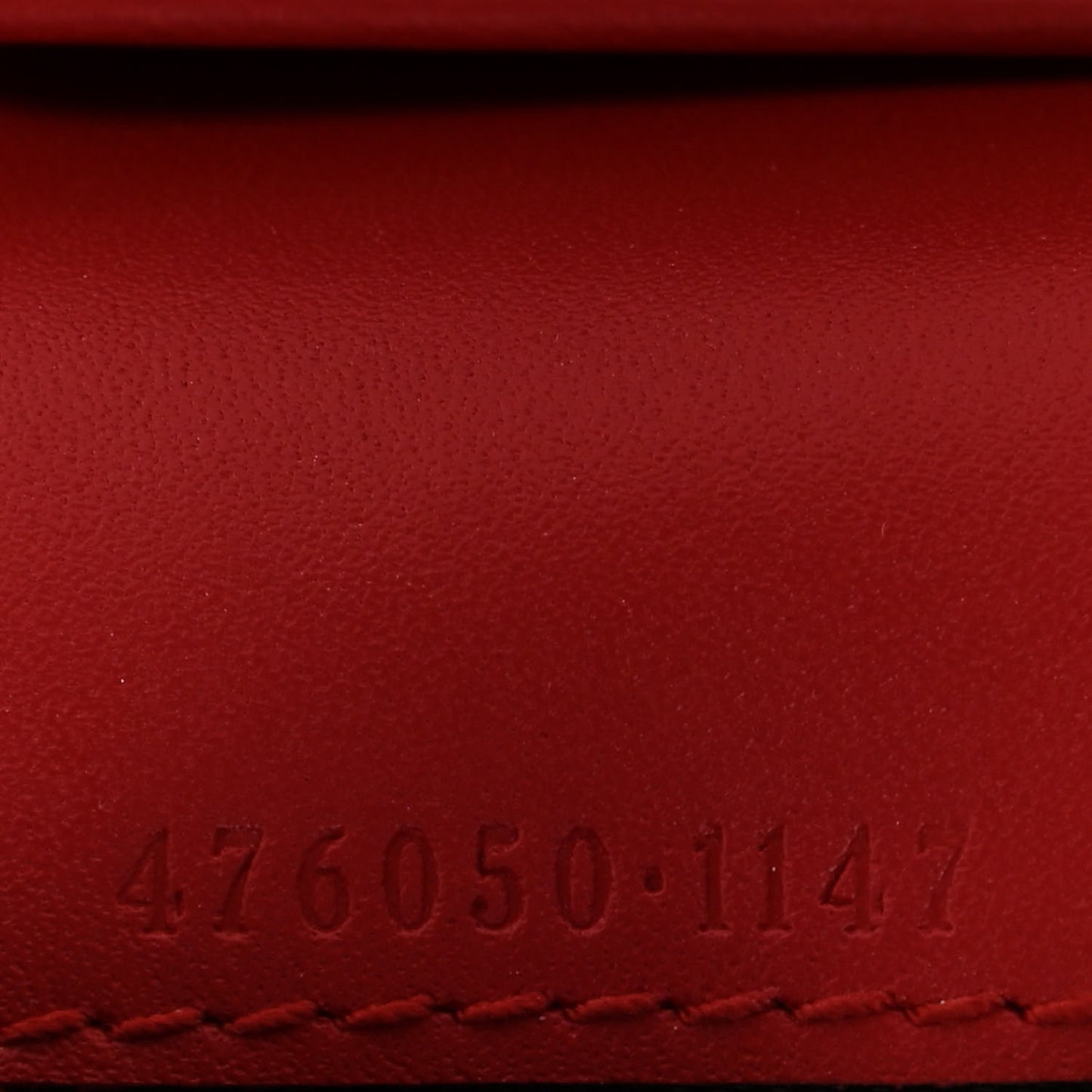 GG Supreme Monogram Cherry Embellished Card Case Wallet Hibiscus Red