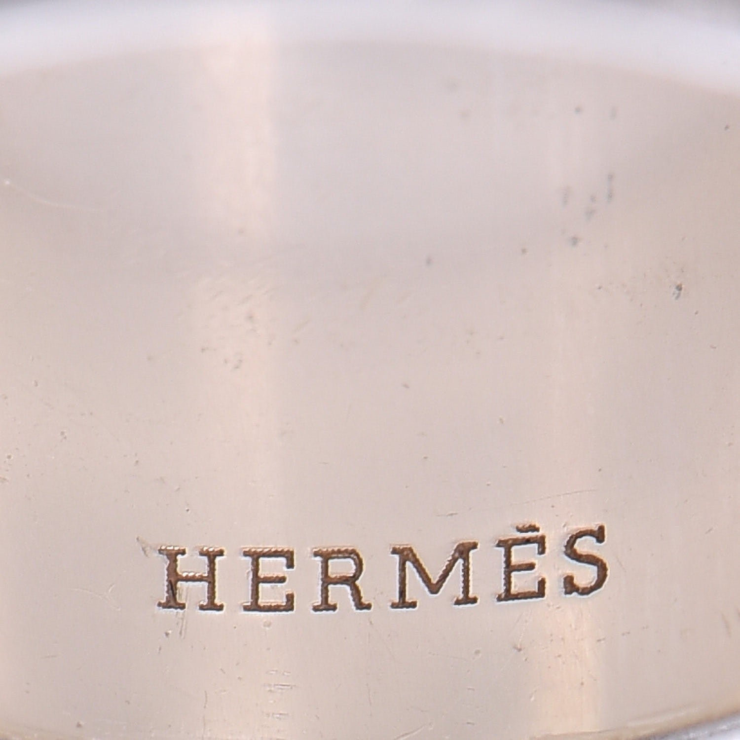 Hermes Sterling Silver Espionne Silver Ring 51 5.75 4 of 7