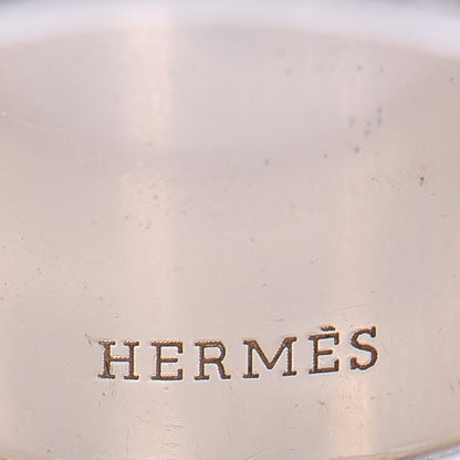 Hermes Sterling Silver Espionne Silver Ring 51 5.75 4 of 7