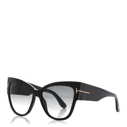 Tom Ford Acetate Anoushka Cat Eye Sunglasses TF371 Black 1 of 9