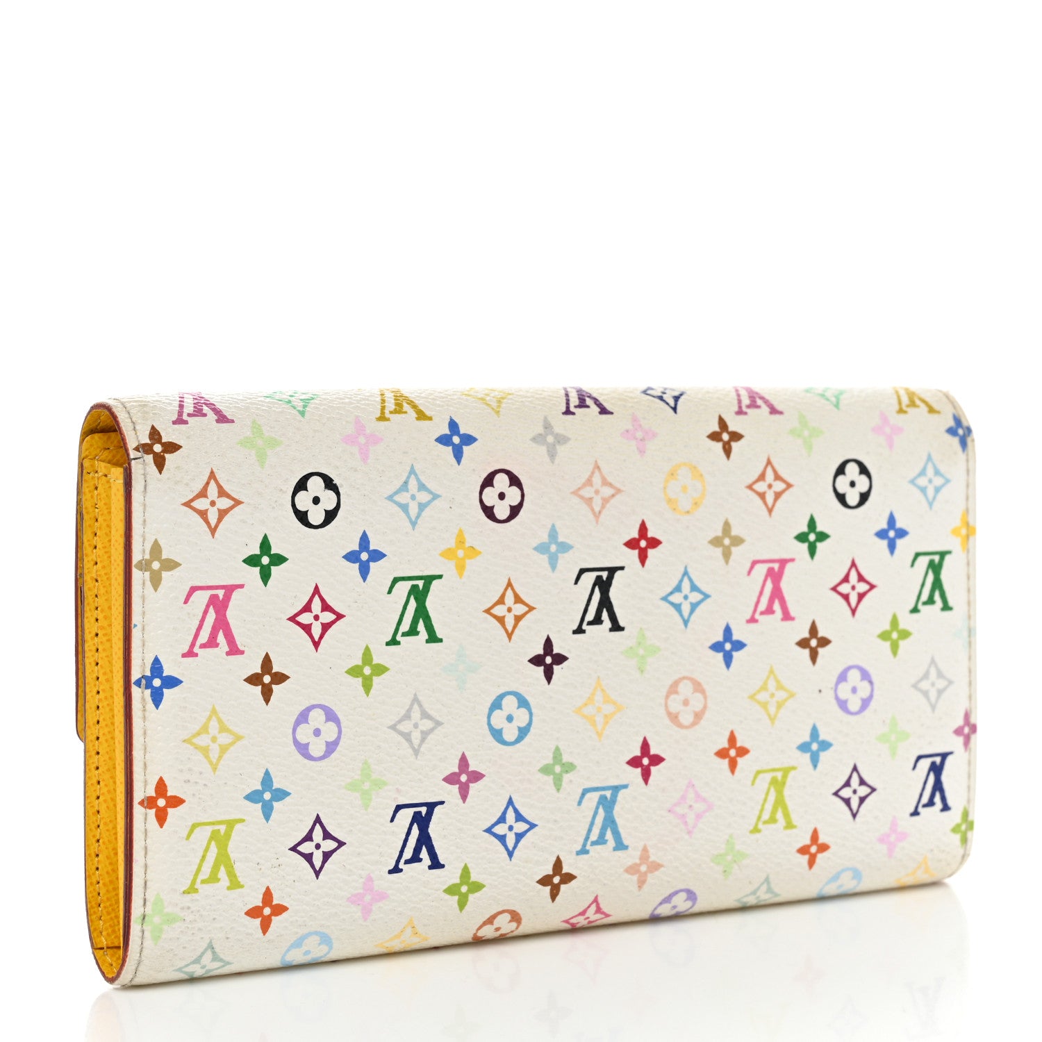 Louis Vuitton Monogram Multicolor Sarah Wallet White Figue 3 of 8