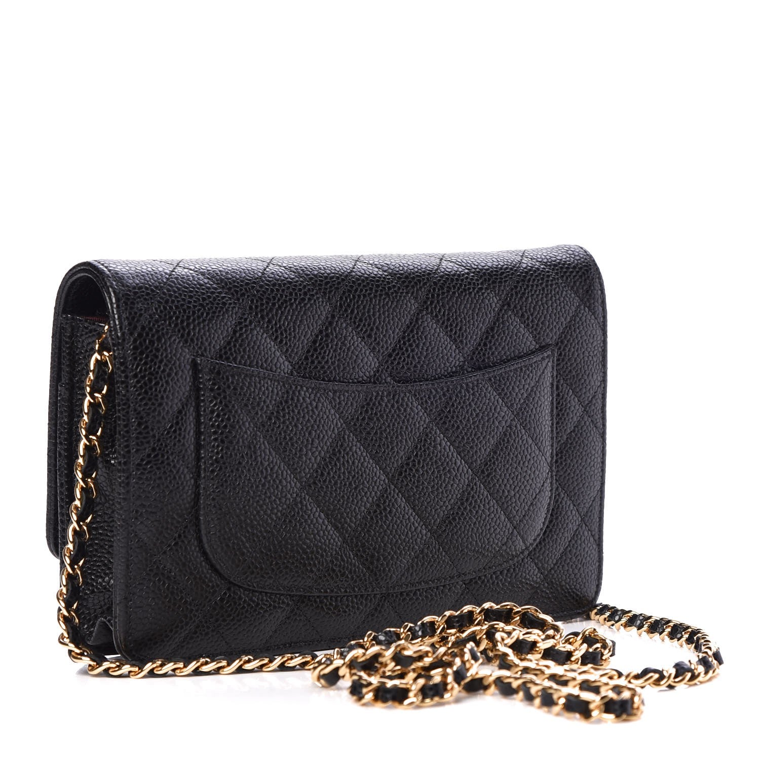 Chanel Caviar Quilted Wallet On Chain WOC Black 3 of 8