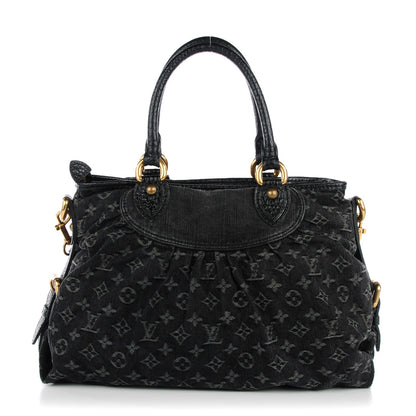 Louis Vuitton Denim Neo Cabby MM Black 1 of 7