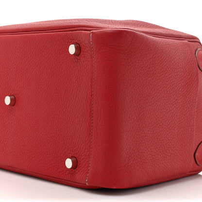 Hermes Taurillon Clemence Lindy 30 Rouge Garance 9 of 19