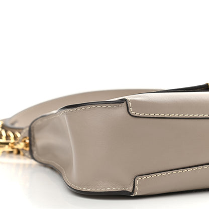 Chloe Calfskin Medium Marcie Saddle Shoulder Bag Motty Grey 9 of 11