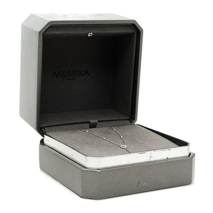 Messika 18K White Gold Diamond My Twin Tie Necklace 7 of 7