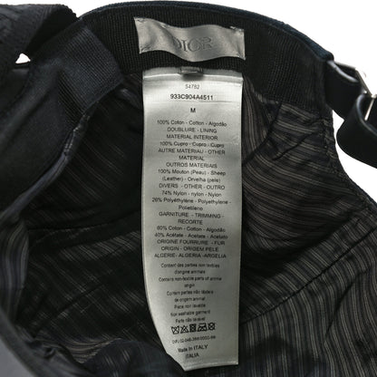 Christian Dior Homme Cotton Sheepskin Logo Hat M Black 7 of 7