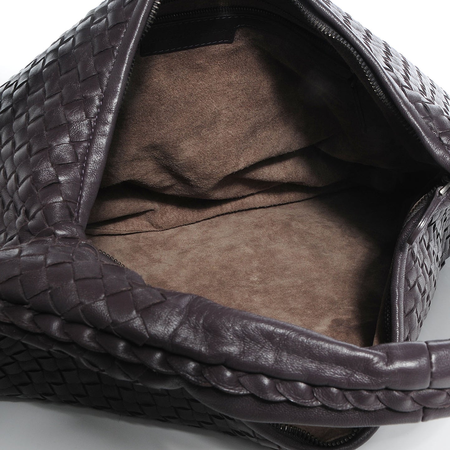 Nappa Intrecciato Large Veneta Hobo Ebano