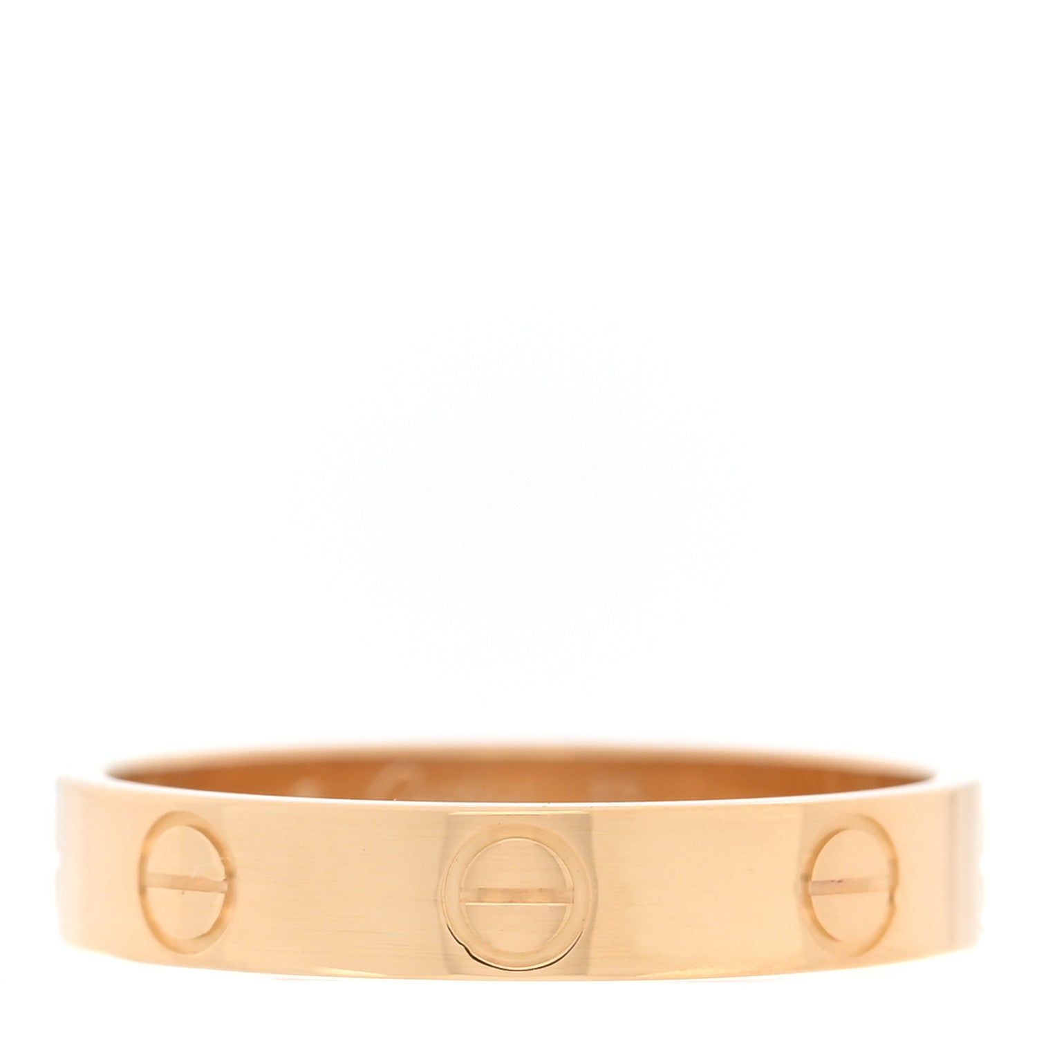 Cartier 18K Yellow Gold 3.5mm LOVE Wedding Band Ring  53 6.5 1 of 5