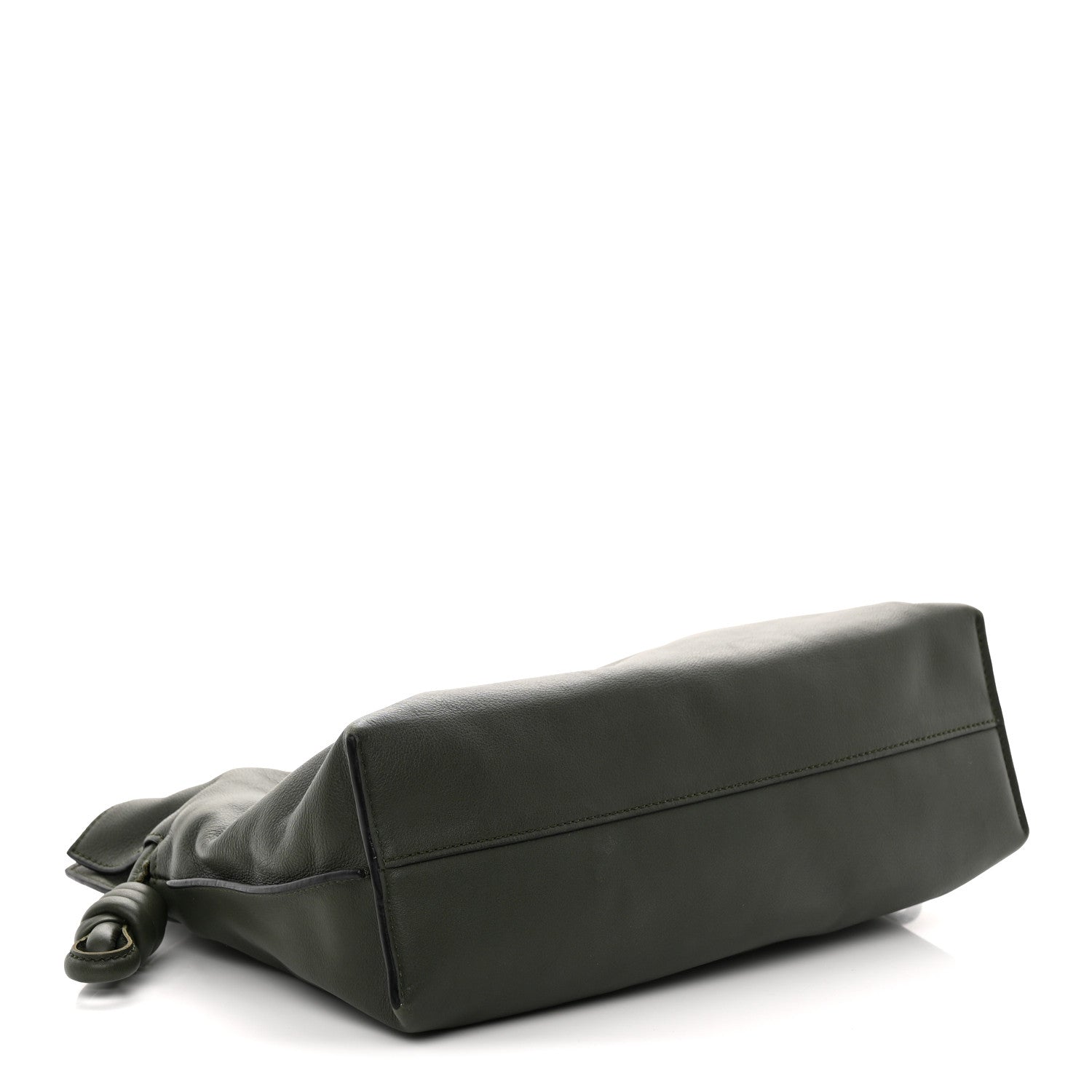 Loewe Calfskin Flamenco Knot Clutch Vintage Khaki 4 of 10