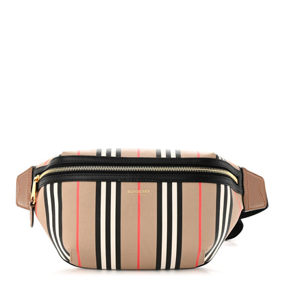 Burberry E-Canvas Icon Stripe Sonny Bum Bag Archive Beige 1 of 11