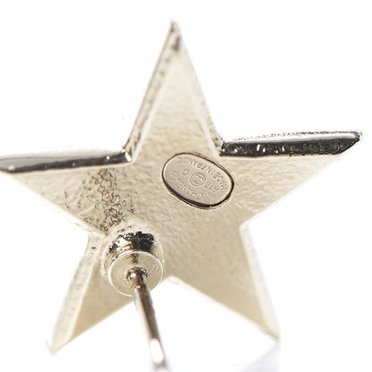 Chanel Metal CC Star Earrings Gold 4 of 5