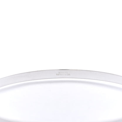 Tiffany Sterling Silver 4mm Knife Edge Bangle Bracelet 4 of 4