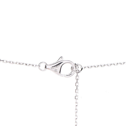 Cartier 18K White Gold Platinum Black Ceramic Diamond Trinity Pendant Necklace 6 of 7