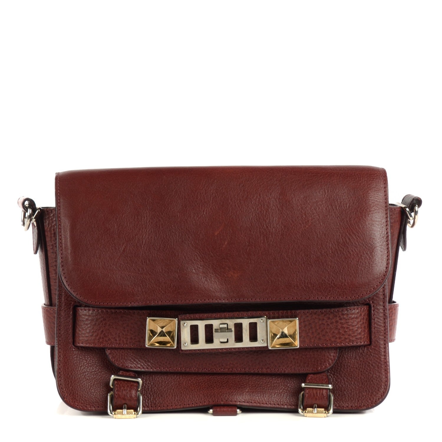 Proenza Schouler Calfskin PS11 Classic Shoulder Bag Burgundy 1 of 9