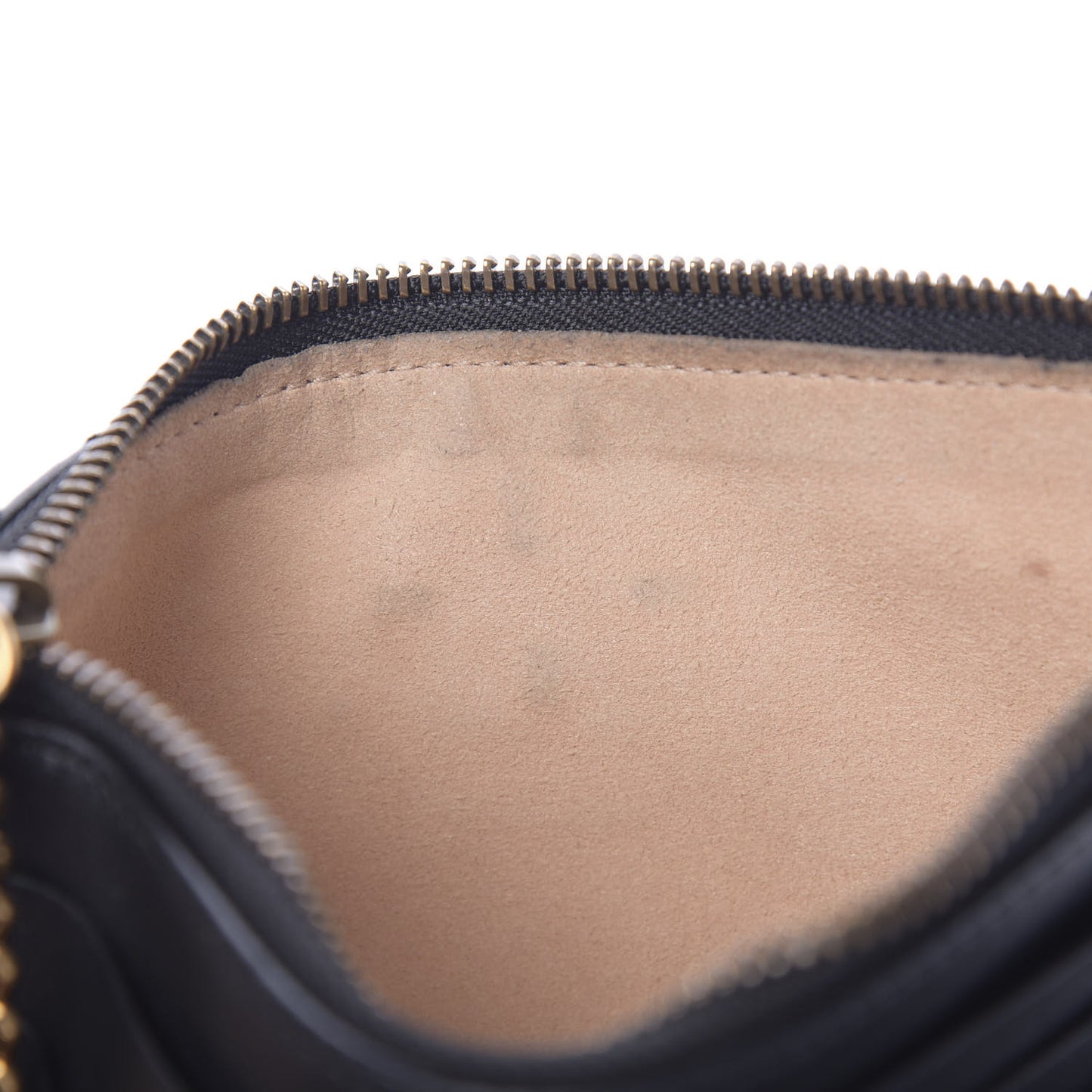 Calfskin Matelasse GG Marmont Wallet Chain Bag Black