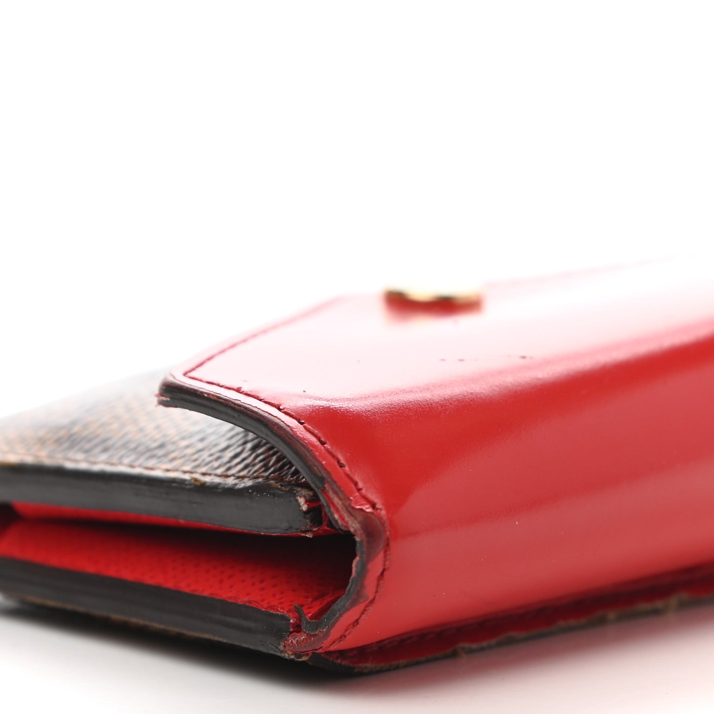 Damier Ebene Zoe Wallet Coquelicot