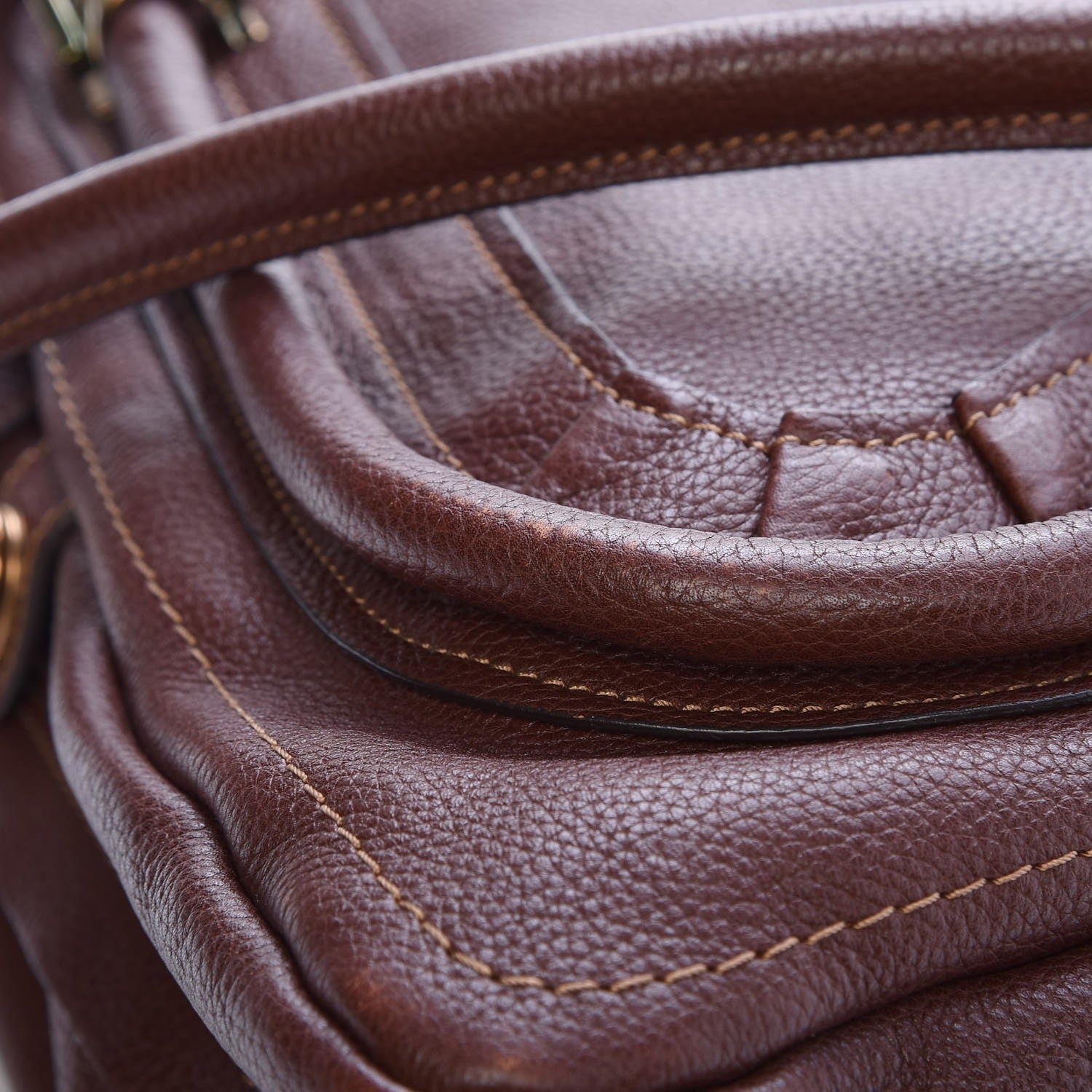 Chloe Calfskin Large Paraty Chocolate 16 of 20