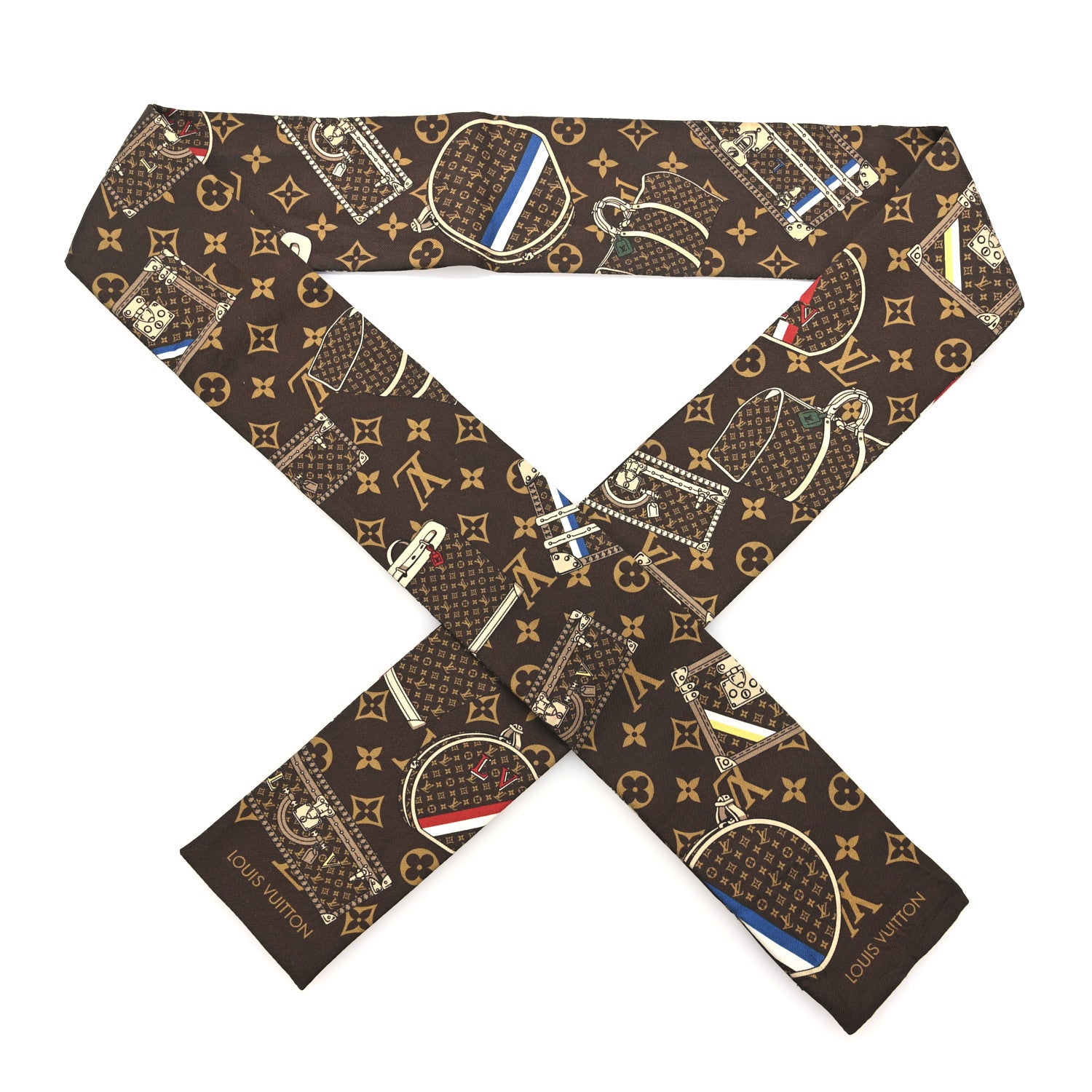 Louis Vuitton Silk Monogram Trunks Bandeau 1 of 3