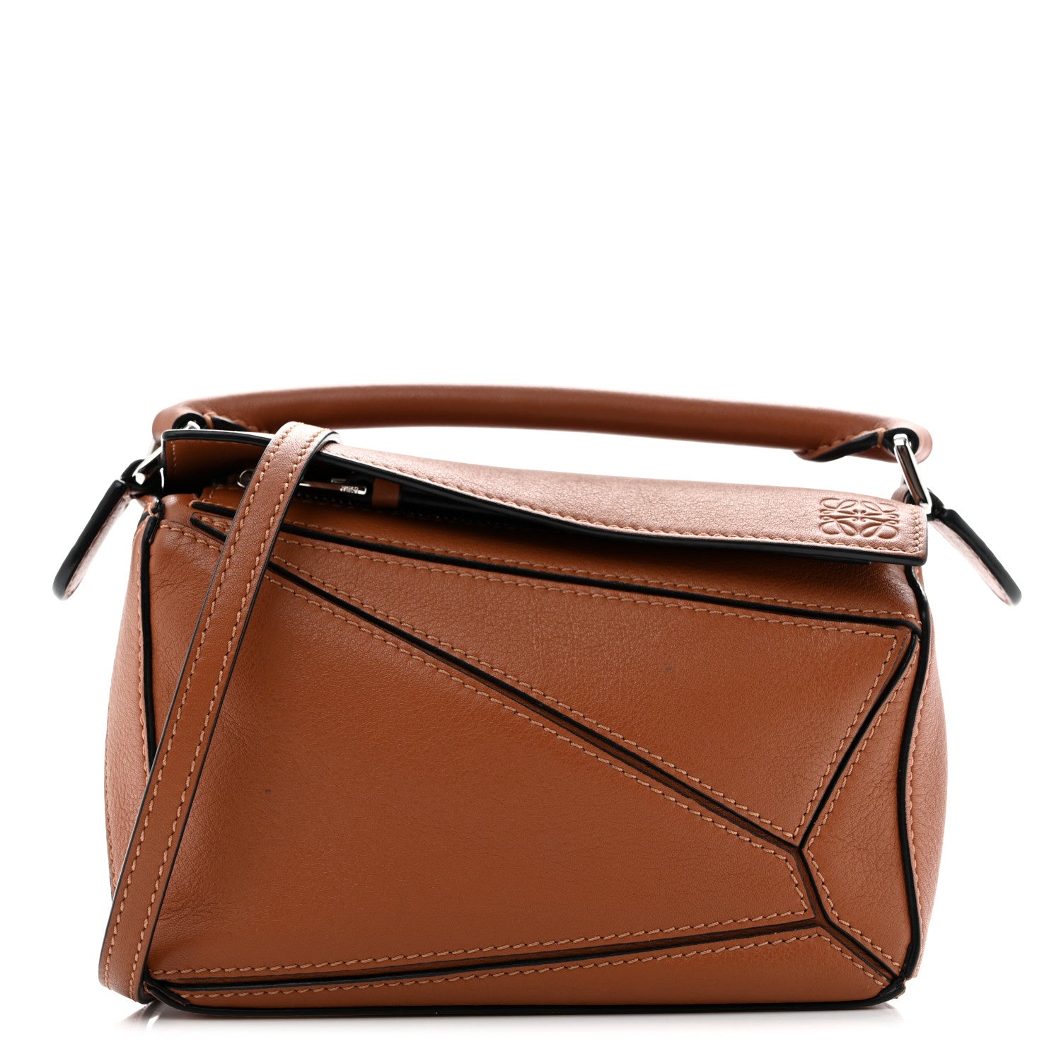 Loewe Calfskin Mini Puzzle Bag Tan 1 of 11