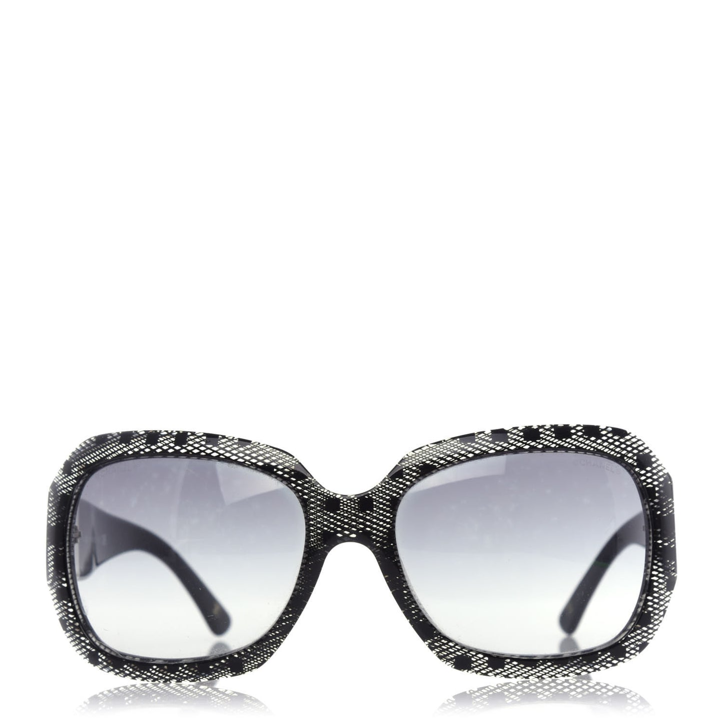 Acetate CC Lace Effect Sunglasses 5146 Black White