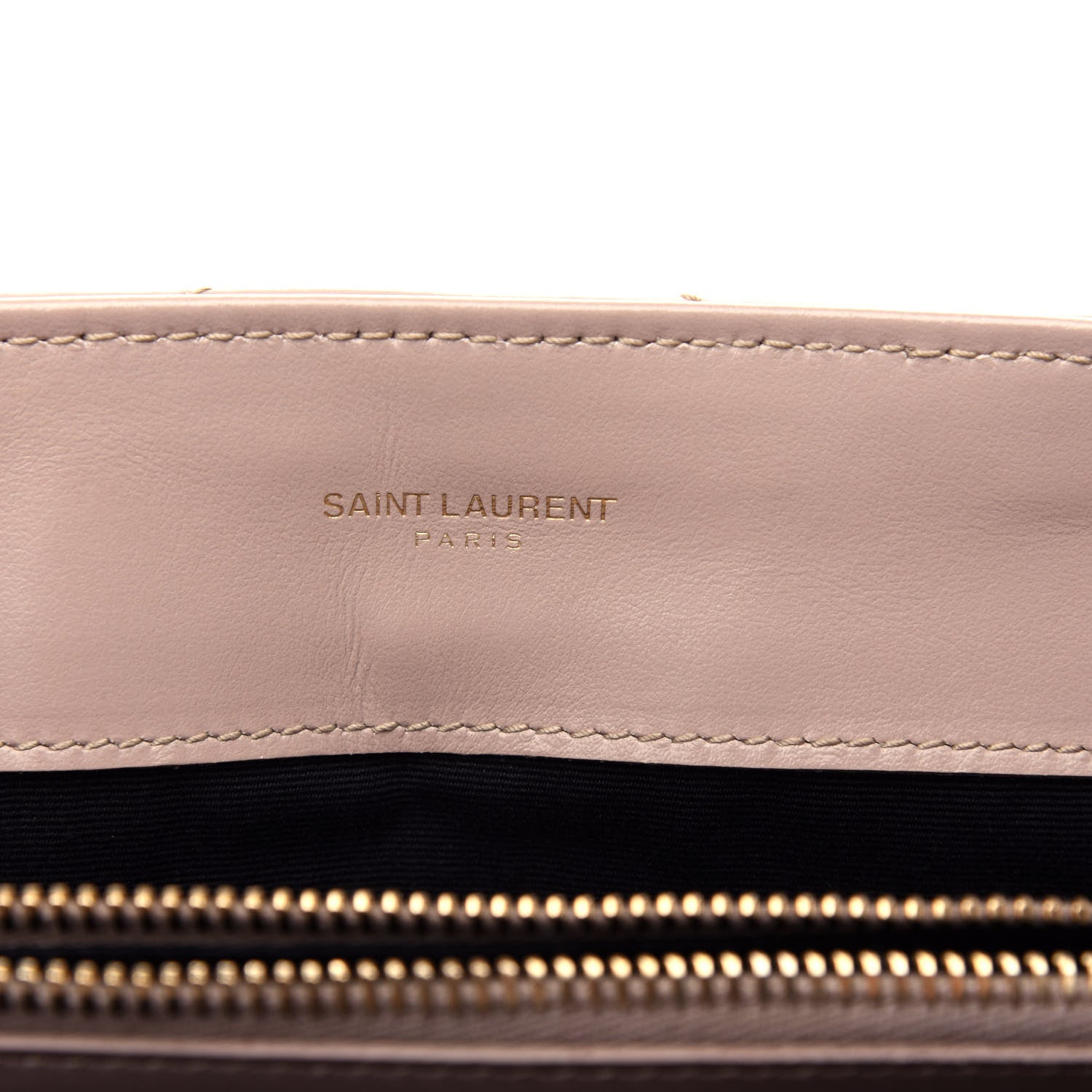 Saint Laurent Calfskin Y Quilted Monogram Medium Loulou Chain Satchel Light Natural 6 of 11