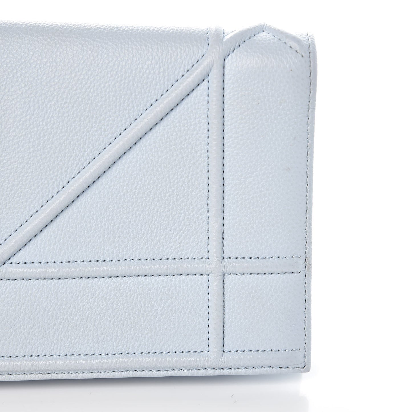 Grained Calfskin Diorama Pochette Sky Light